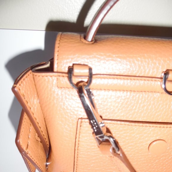 Tod's Brown Leather Mini Wave Top Handle Studs Backpack Crossbody Handbag Purse - Picture 8 of 16